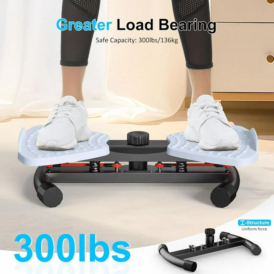 Waist Twister Machine with Resistance Band, Silent Exercise Twist Board for Core & Belly Fat Workout, Non-Slip Home Fitness Disc