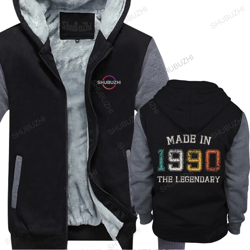 

Men's Made In 1990 Limited Edition hoodie Cotton thick hoodies winter Tops 31th 31 Years Old Birthday Gift fleece pullover