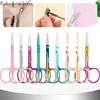 1Pc Eyebrow Scissors Stainless Steel Nail Tools Eyebrow Nose Eyelash Scissors Multifunctional Facial Hair Trimmer Makeup Beauty 1