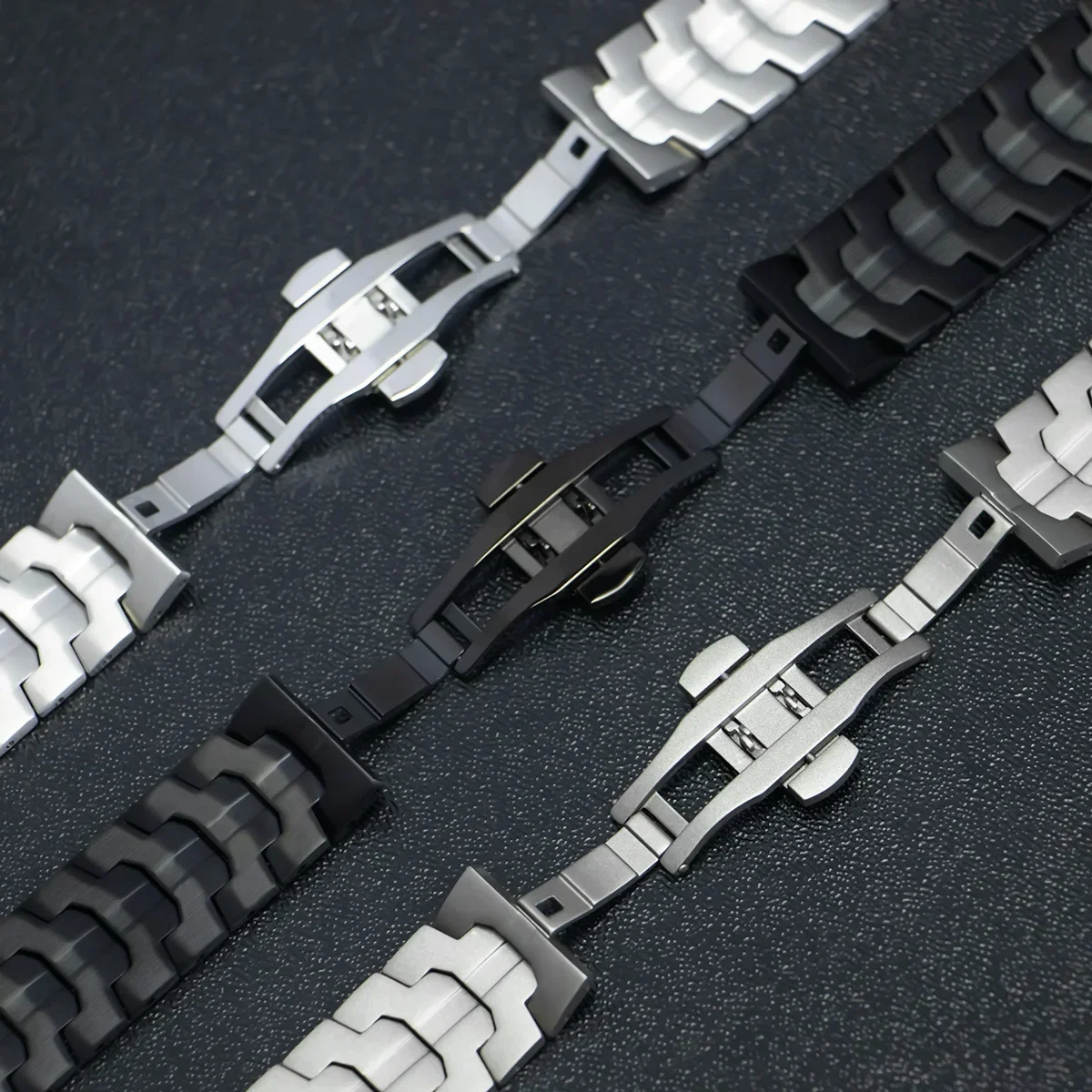 22mm Luxury Stainless Steel Watchband Bracelet