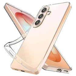 Transparent Silicone Soft Phone Case - Enhanced Protection Design - S24 Fe (Clear Case)