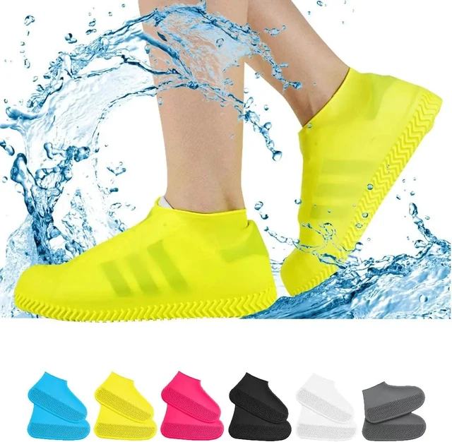Waterproof Shoe Covers Silicone Anti-Slip Rain Boots Unisex Sneakers  Protector For Outdoor Rainy Day Protectors Shoes Cover - AliExpress