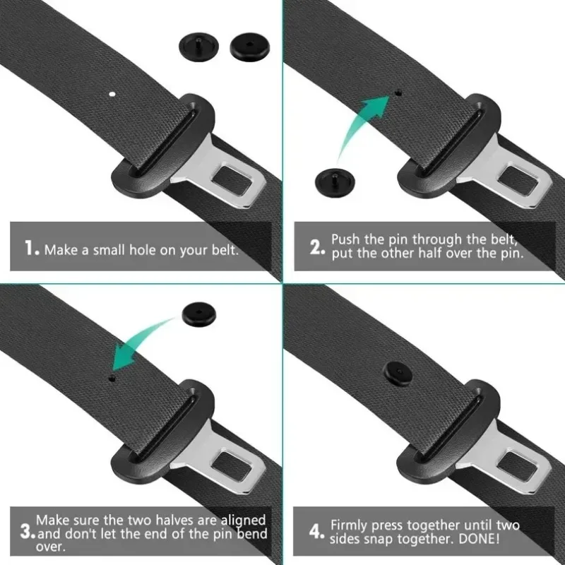 20-Piece Car Seat Belt Adjuster Set - Anti-Slip Comfort Fasteners for Safe Driving