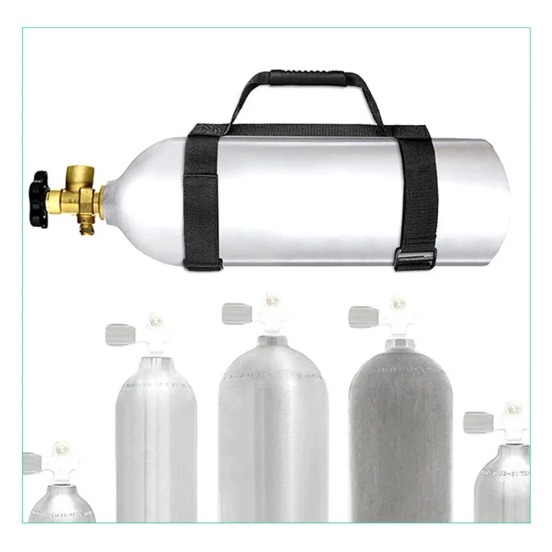 Portable Scuba Diving Tank Handle Air Cylinder Carrier Bottle Holder Strap Adjustable Water Sports Accessories 5