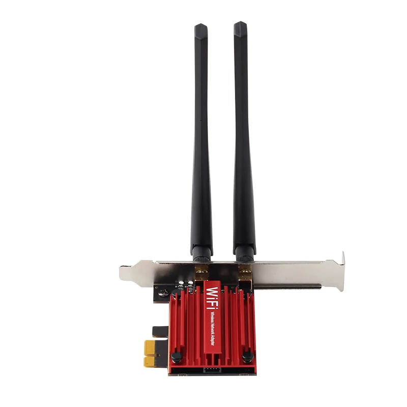 M.2 인터페이스 네트워크 카드용 6DB 안테나가 있는 변환기 M.2 NGFF-PCI-E 카드