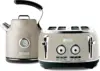 4 Slice Wide Slot Stainless Steel Toaster Bundled with 1.7 Liter Stainless Steel Electric Kettle with 360-Degree 1