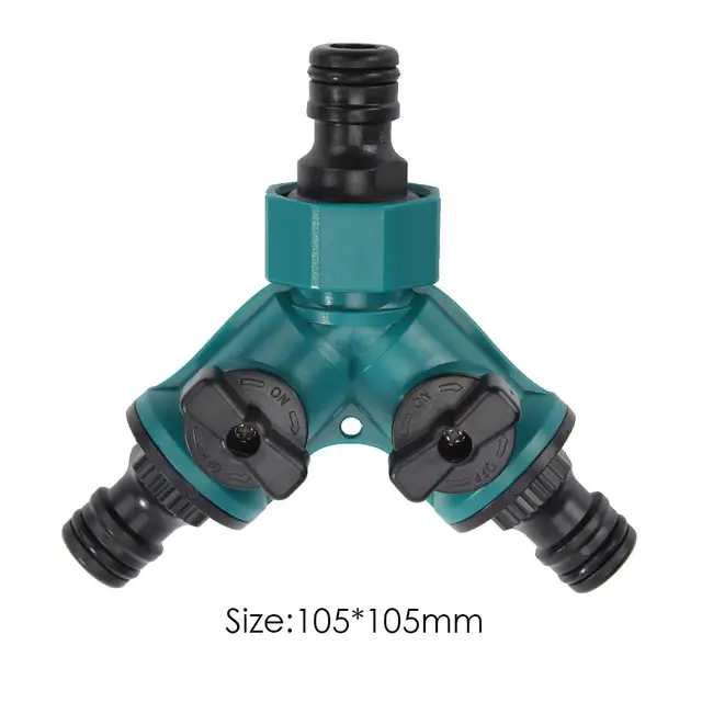 Öntözés Y-Alakú Csatlakozók 2 Wak Tap Kart Kapcsoló Ürtékes Szelep Hose Csopliter Gyors Csatlakozó Adapter - Image 6