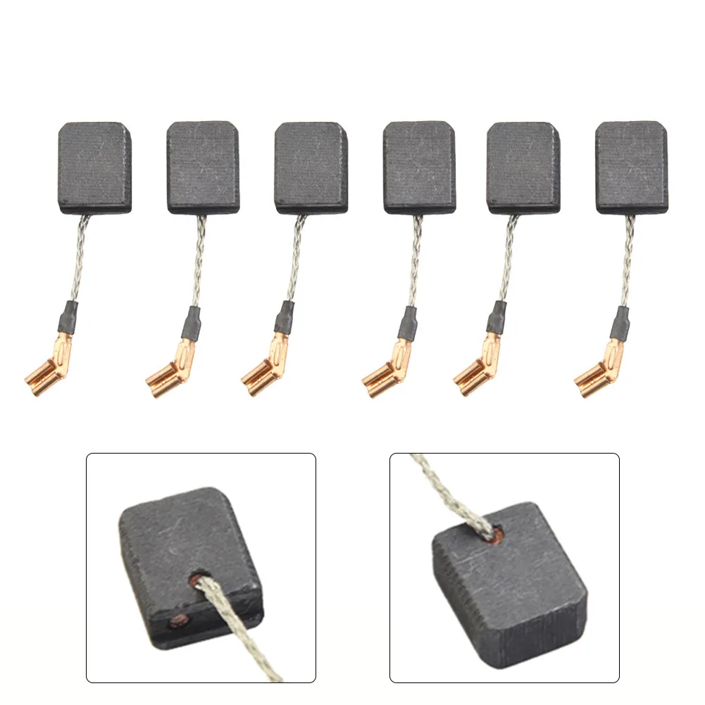 

6PCS Carbon Brushes Coals For DW Angle Grinder N421362 DWE4217 DWE4238 6.5mmx12mmx14mm Replacement Power Tool Parts