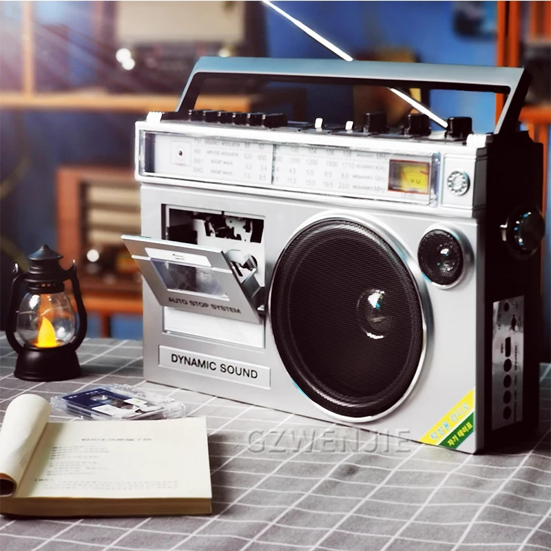 Retro retro cassette player cassette player radio receiver Bluetooth speaker TF card FM caixa de som bluetooth