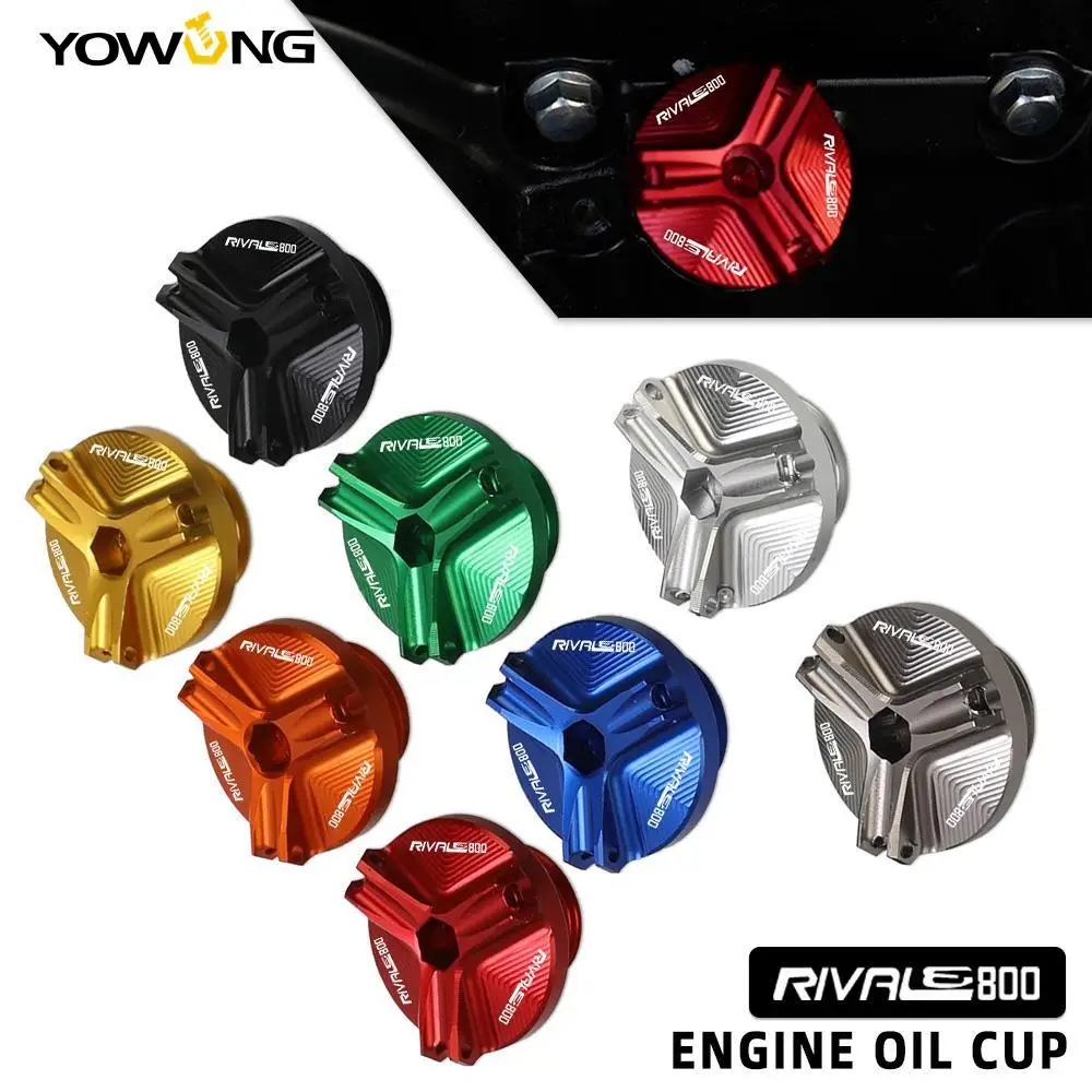 For Mv Agusta Rivale 800 2013 2014 2015 2016 2017 Motorcycle Accessorie M24*3 Aluminum Engine Oil Filter Cup Plug Cover Sump Nut