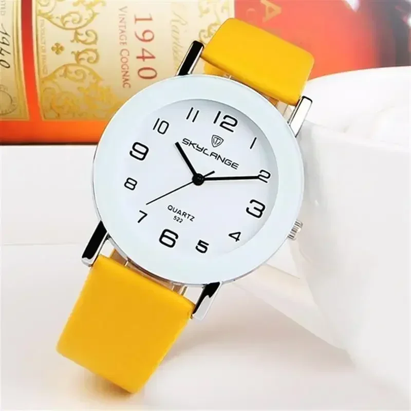 2024 Women Black Watch Hot Leather Band Stainless Steel Analog Quartz Wristwatch Lady Female Casual Watches Mujer часы женские 5