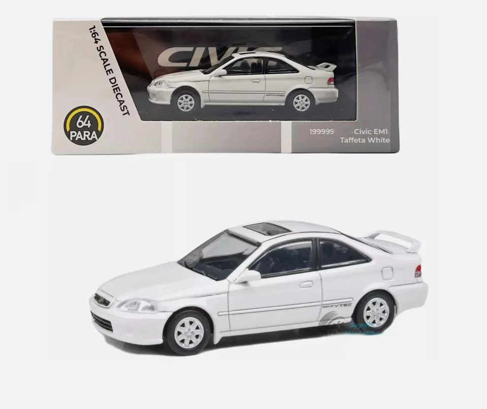 New 1/64 Scale 1999 Civic EM1 By Para6464 Diecast Alloy Toy Cars