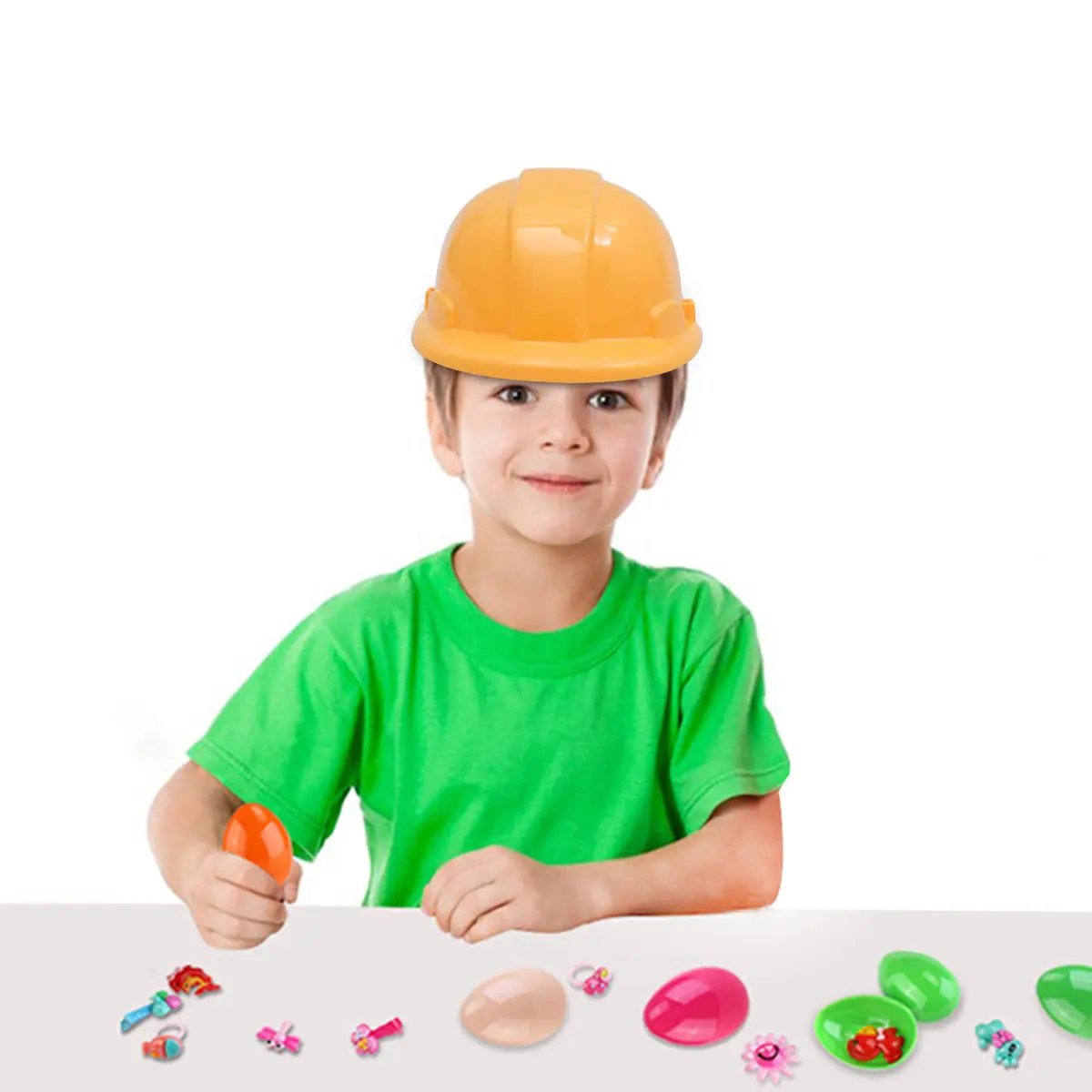 어린이를 위한 6Pcs 교육용 시뮬레이션 안전 세트 건설 현장 역할 놀이 엔지니어링 훈련 유치원 학습