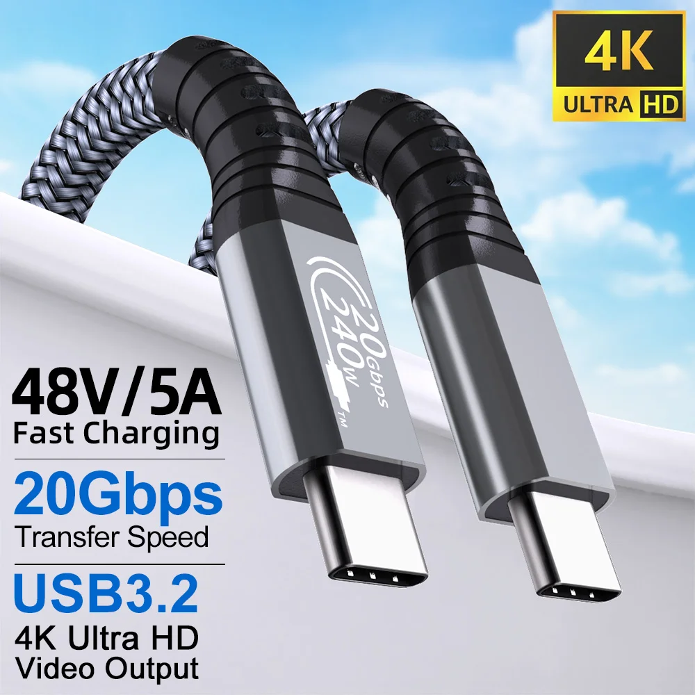 High-Power 240W USB-C to USB-C Fast Charging Cable