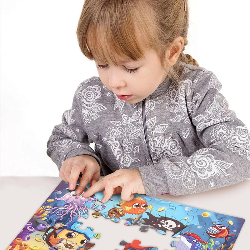 Children's Educational Puzzle Toy Set - 48 Pieces for Skill Development and Creative Play