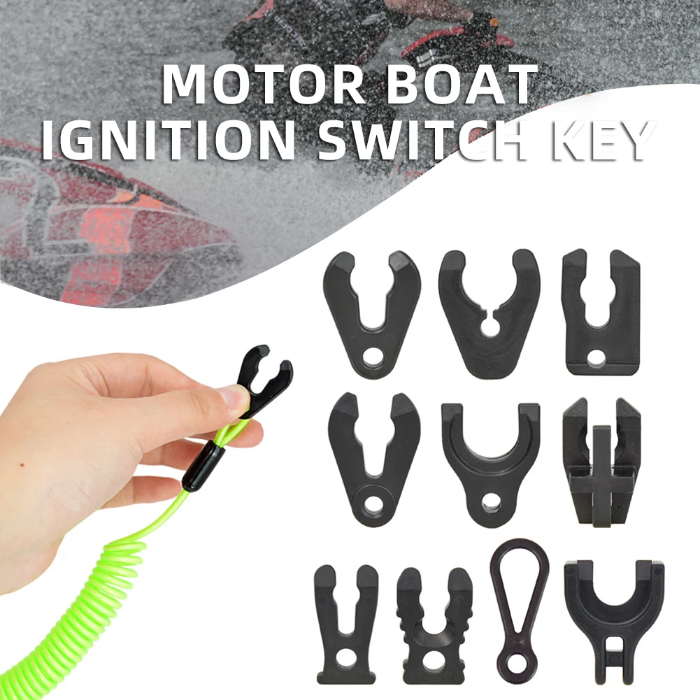 Boat Kill Switch Ignition Safety Lanyard Quick Stop Key Lanyard Rope Clip Motorboat Emergency Safety Rop For Outboard Engine