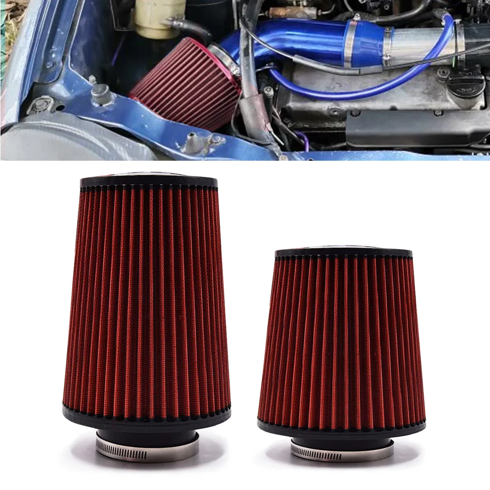 High Flow 76MM 3 Inch Air Filter Flow Intake Pipe Power Airfilter Inlet Filter Modified Air Filter