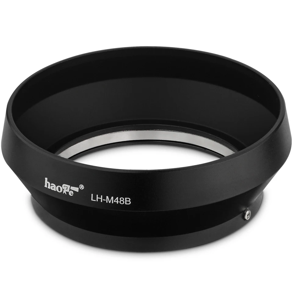 Haoge LH-M48B Metal Lens Hood Shade for Olympus M.ZUIKO Digital
