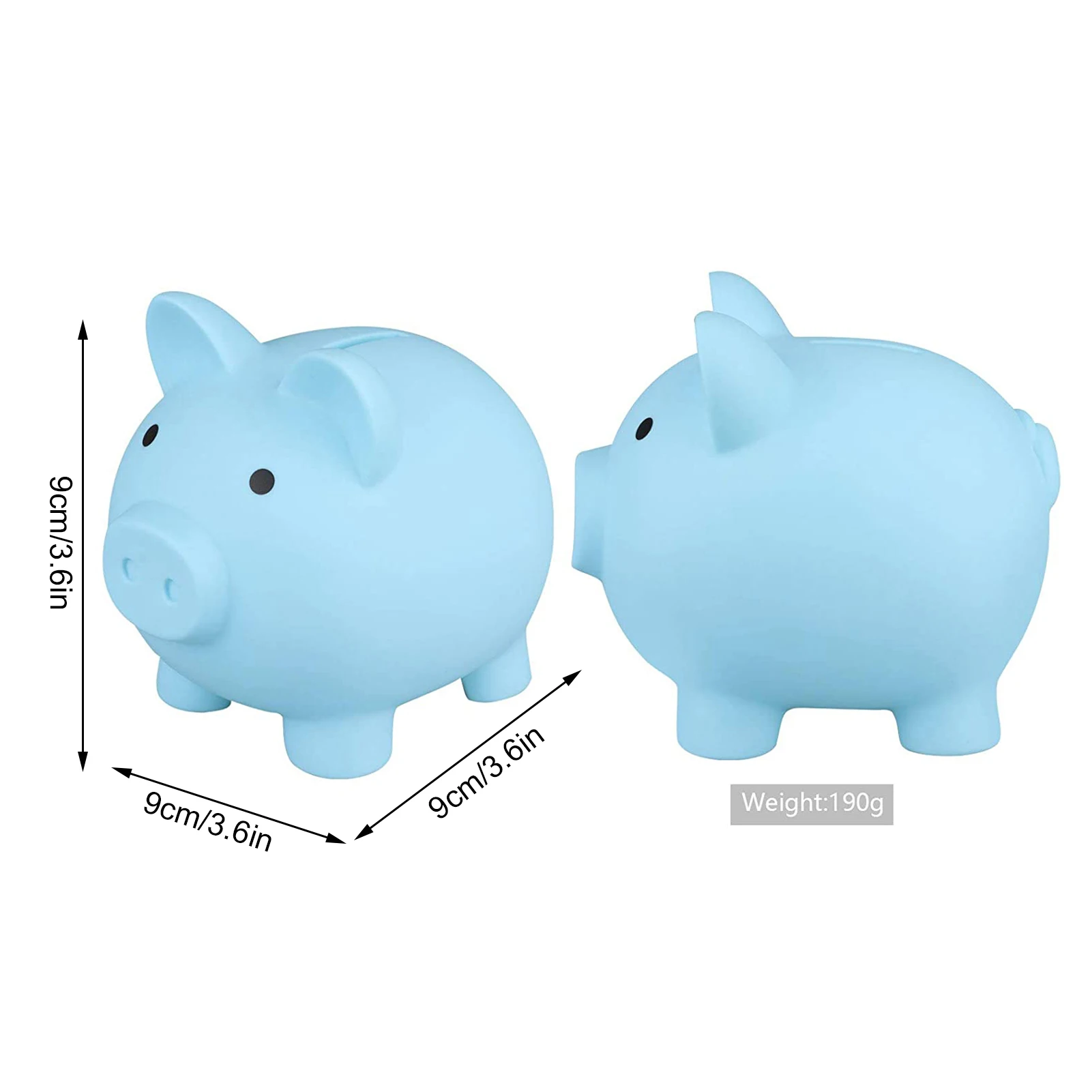Cartoon Pig Money Bank Unbreakable Cute Pig Money Saving Box Coin Storage Piggy Bank For Boys Girls Birthday Practical Gift