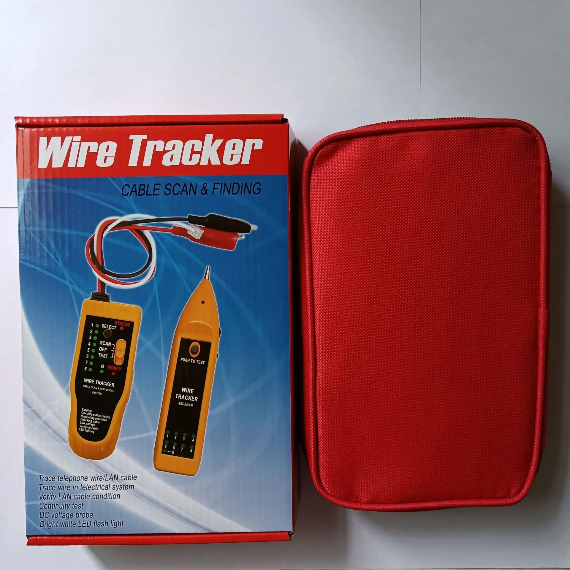 WH806R Line finder Line finder Network line tester aligner Telephone network cable maintenance accessories LED light