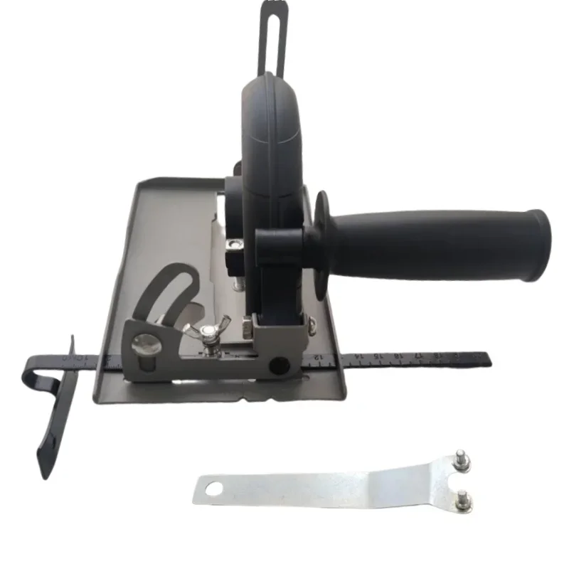 Cutting Bracket Quick Install Cutting Machine Slotting Base 45&deg; Adjustable Cutting Depth Positioning Bracket for 100/115/125mm Angle Grinder