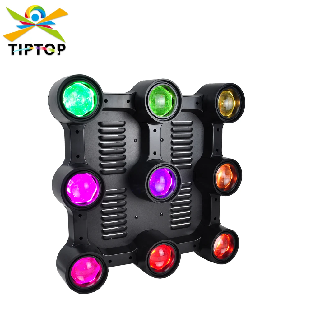 

TIPTOP 9x40W RGBW 4IN1 Color 9 Eyes Led Matrix Light COB Individual Control DMX Sound Auto Color Chase Strobe TP-M0940