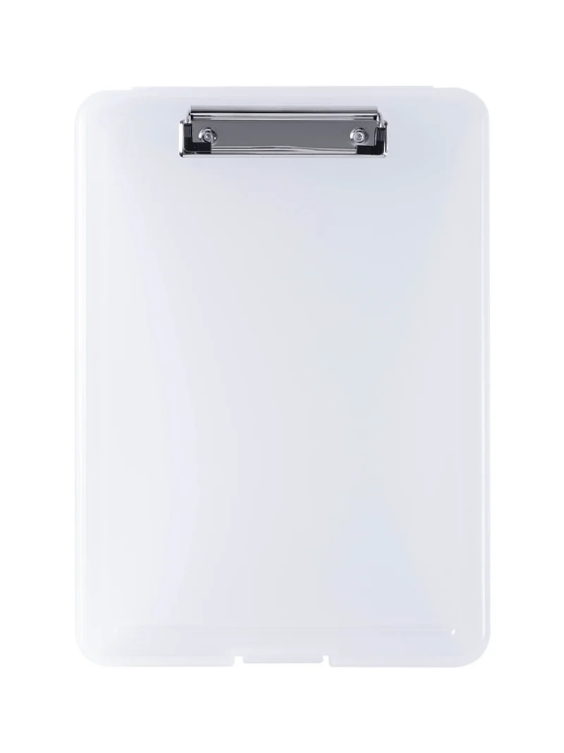 A4 Storage Box File Folder Plastic Storage Clipboard File Box Case Document File Folder Clipboard Office