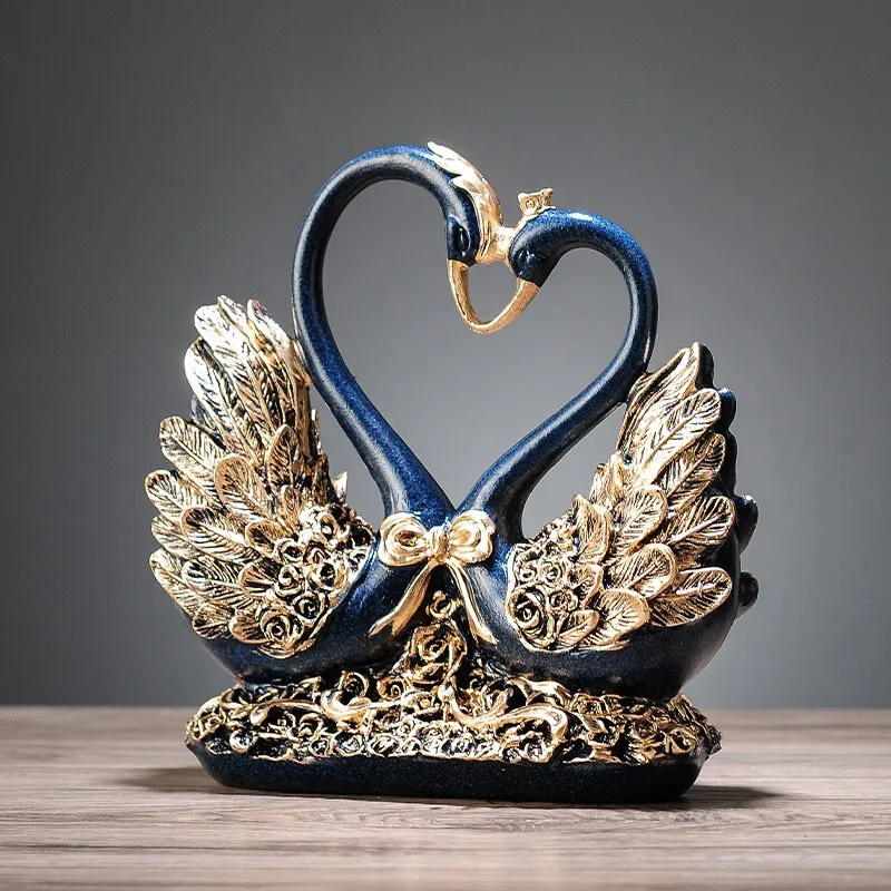 

Creative swan home decoration, living room, porch, wine cabinet, TV cabinet, room decoration, tabletop crafts, gifts