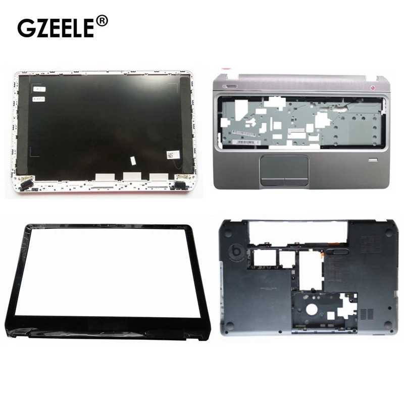 para hp Envy Pavilion m6 M61000 Portátil Lcd Capa Traseira Moldura Descanso de Mãos Base Inferior Case728670001 686895-001 Ap0u9000100 Novo
