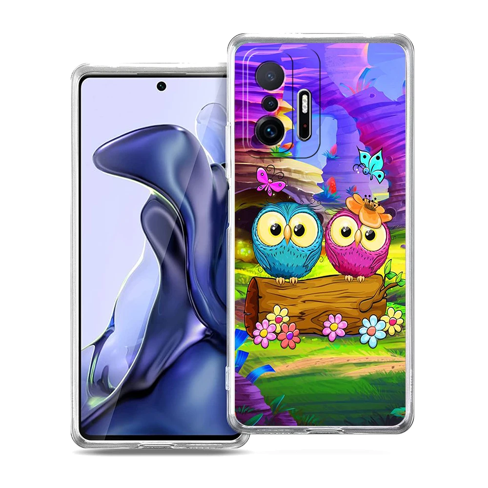 Adorable Owl Soft Transparent Phone Case