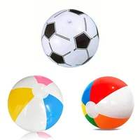 1pc Inflatable Beach Ball,30cm six-color ball，35cm football，40cm four-color ball,Swimming Pool Beach Party Decoration Ball 1