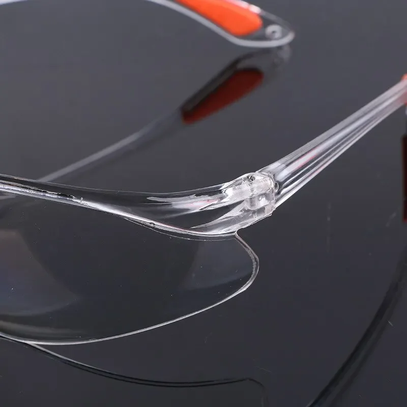 Protective Goggles Protective Glasses Lab Work Safety Eye Protective Glasses PC Material Anti Impact Wind Dust Proof Goggles Safety Riding Clear Glasses