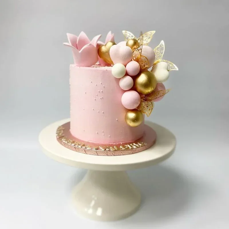 100 Decorazioni Per Torta A Forma Di Farfalla 3D - Set Con Topper Per Compleanni In Rosa, Viola E Oro - 4