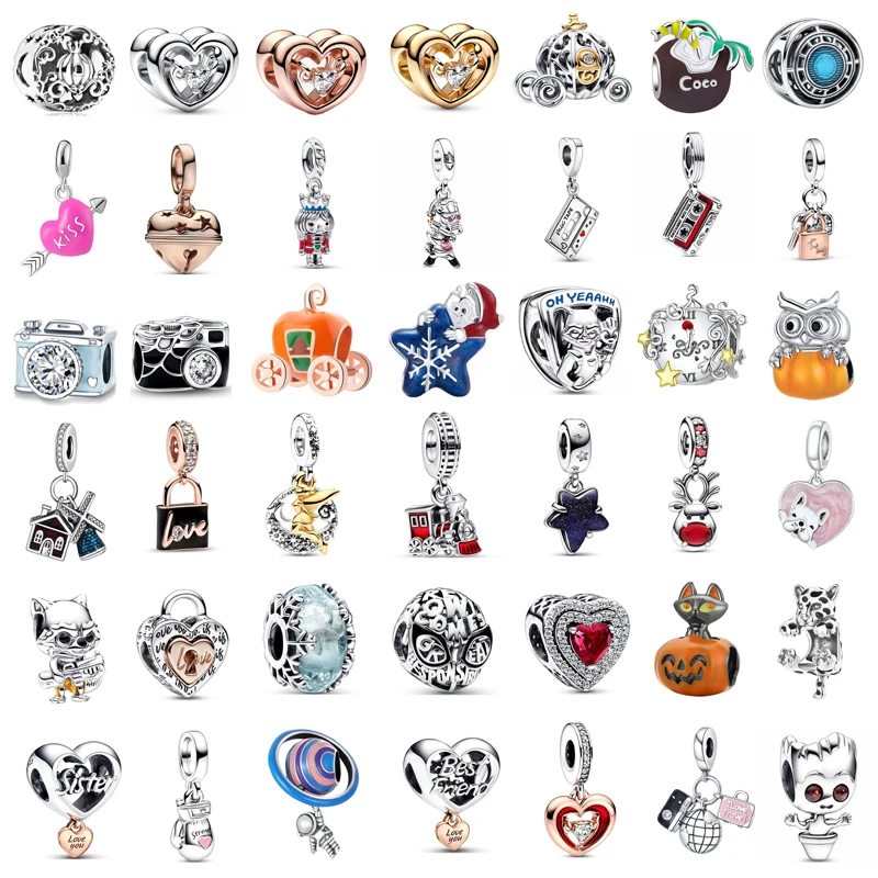 New Fashion Charms Original Camera Pumpkin Carriage Owl Beads For Original Pandora Ladies Bracelet Jewellery Accessories Gift new fashion charm original dolphin fox strawberry beads suitable for the original pandora ladies bracelet jewellery accessories