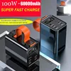 PD 100W 30000mAh - 60000mAh Power Bank Station Outdoor Energy Portable Power Bank Solar Generator For Camping Phone Fast Charge 1