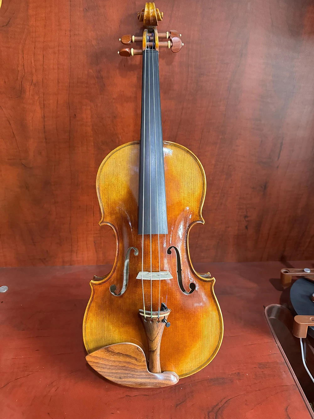 40 year natural European maple violin 4/4 set with Italian retro oily varnish professional violin with strong sound!