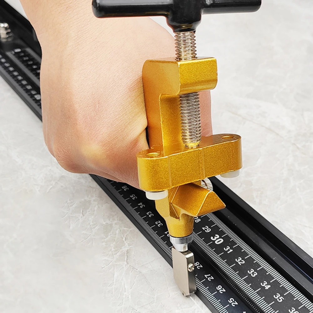 2 in 1 Manual Glass Cutter Hand Held Ceramic Tile Opener Divider Diamond Cutting Hand Tool Manual Glass Tile Cutter Edge Opener