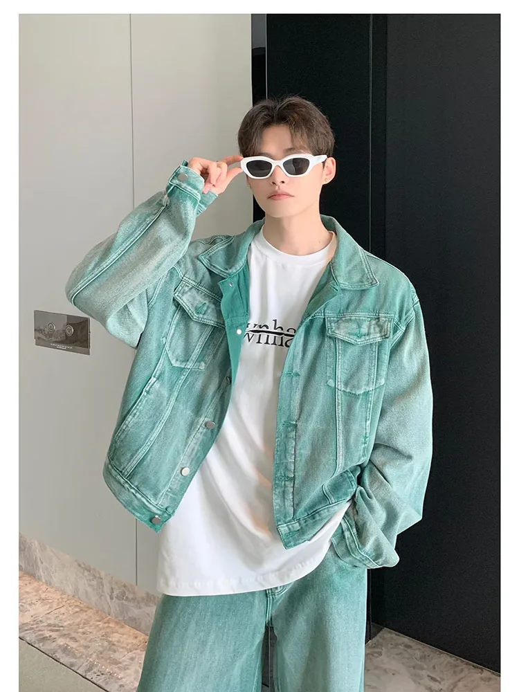 【SATIIIZ】Vero washed Denim Jacket 12oz Washed Denim Trucker Jacket | TruckerJacket.com