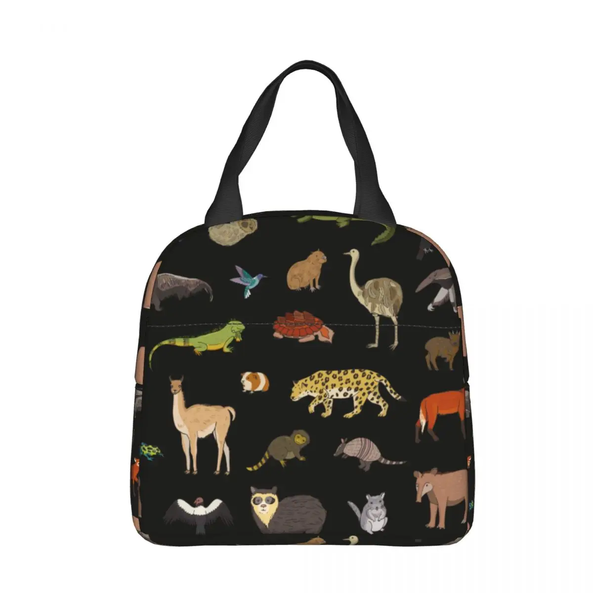 

Capybara Animals Of South America Pattern Insulated Lunch Bags Thermal Bag Reusable Lunch Box Tote for Men Women Beach Outdoor