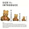 Customized photo teddy bear plush pillow DIY fun face cushion, perfect gift for friends and family, perfect for and Christmas 2