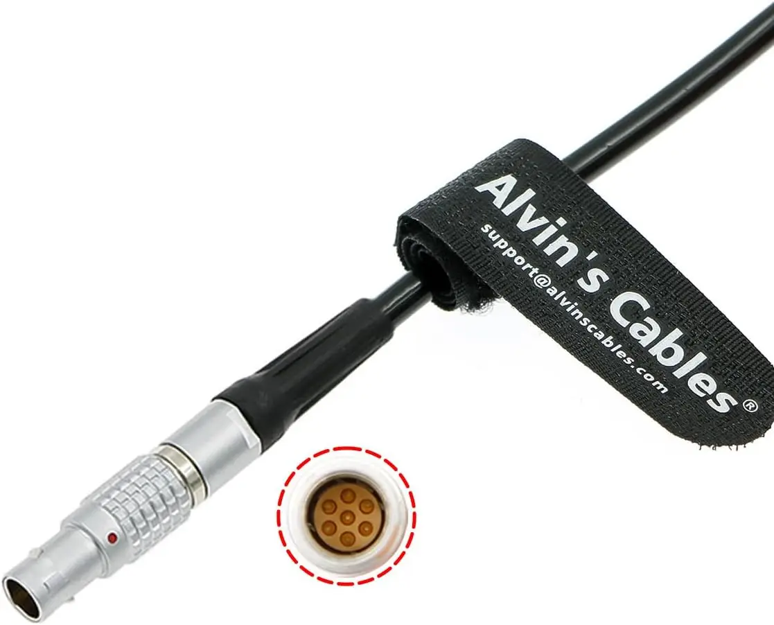Alvin's Cables Tilta Nucleus-M 모터용 전원 케이블 V-마운트 배터리 플레이트용 D-탭 코일 케이블에 7핀 수