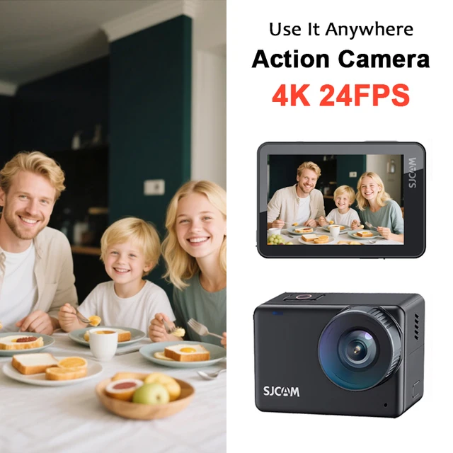 SJCAM SJ10X Waterproof Action Camera Anti-Shake 4K Touch Screen Underwater Mode Multifunctional Outdoor Sport Video Cam