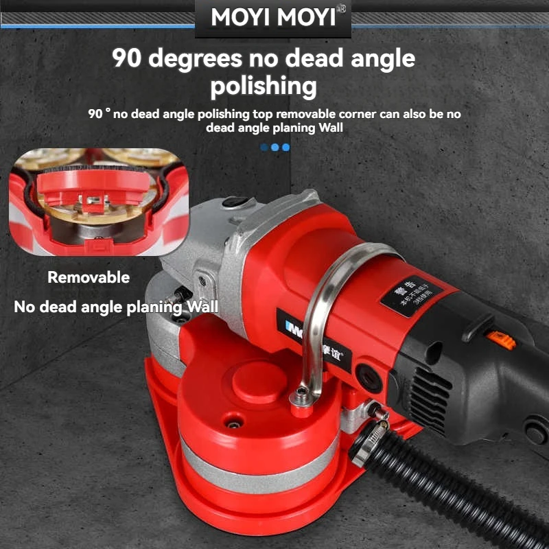 5800W Cement Concrete Floor Polishing Machine Belt Sander Clean Ground Grinding Machine Grinder Sharpener Cutter Rough Planer