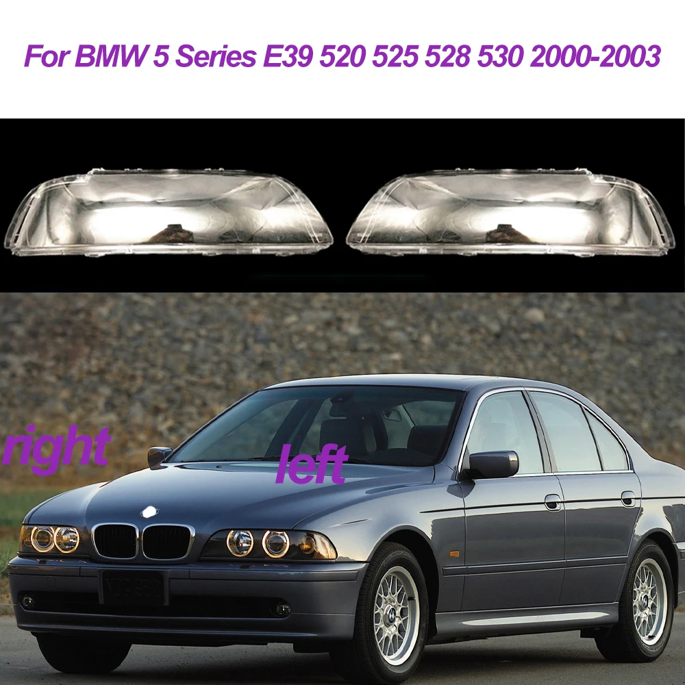 

Крышка объектива автомобильной фары для BMW 5 серии E39 520 525 528 530 2000 2001 2002 левая/правая зеркальная крышка прозрачная оболочка лампы