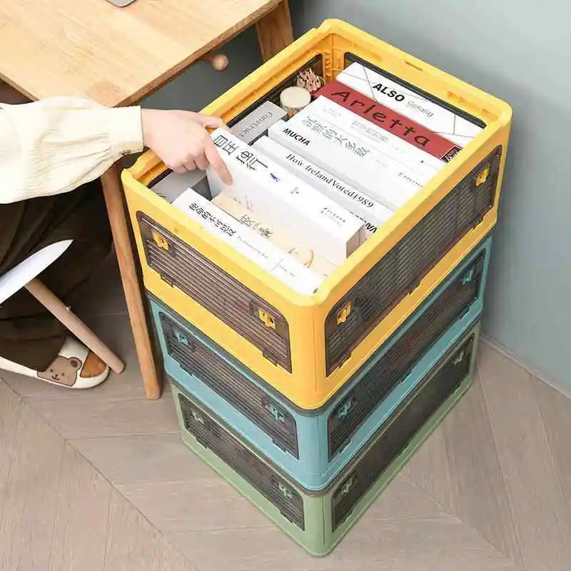 접이식 적층형 수납함, 5도어 캐비닛 및 바퀴 포함, 옷장 및 물품용 다용도 가..