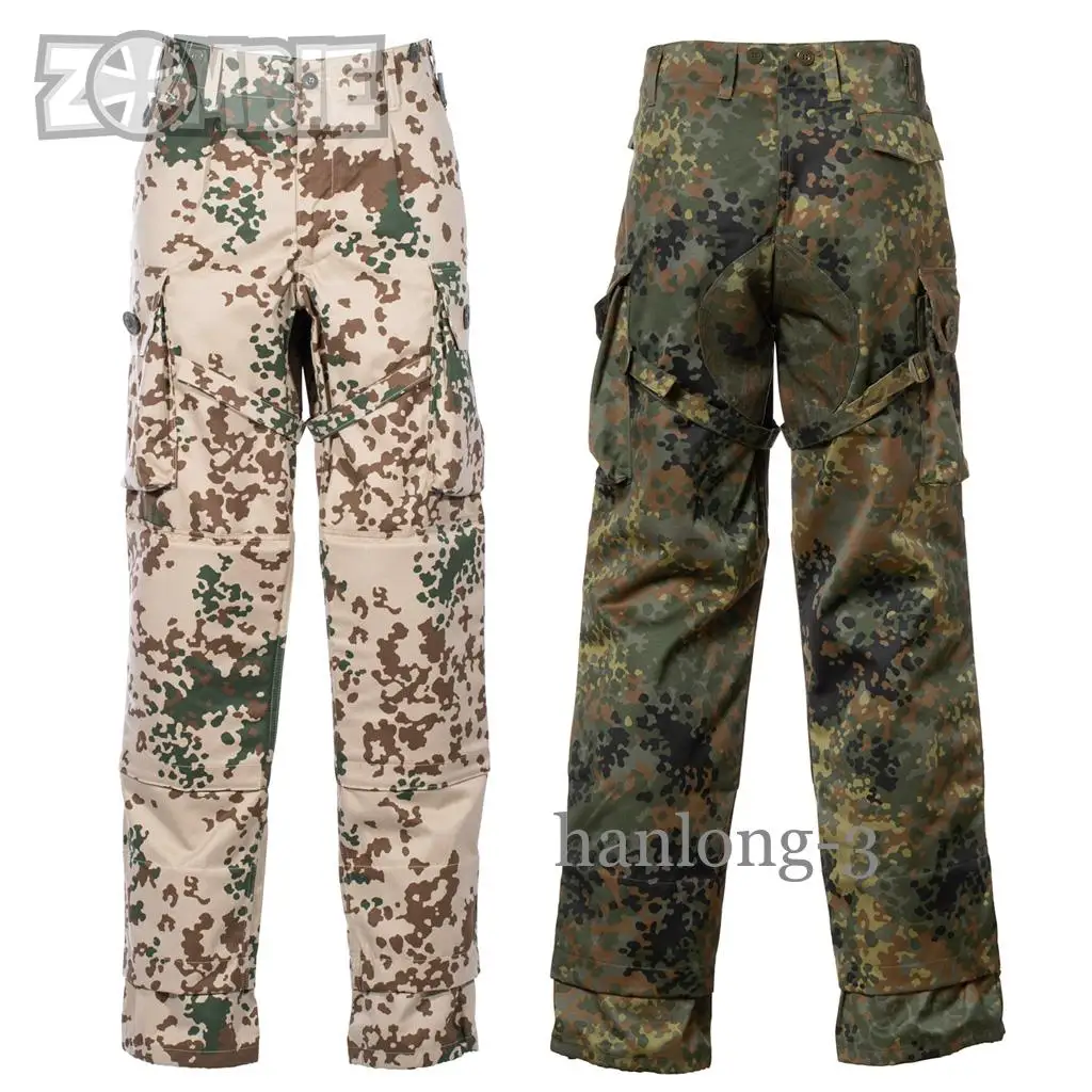 German Outdoor Tactical Combat Workers Trousers Multiple Bags Straight Loose Men's Pants