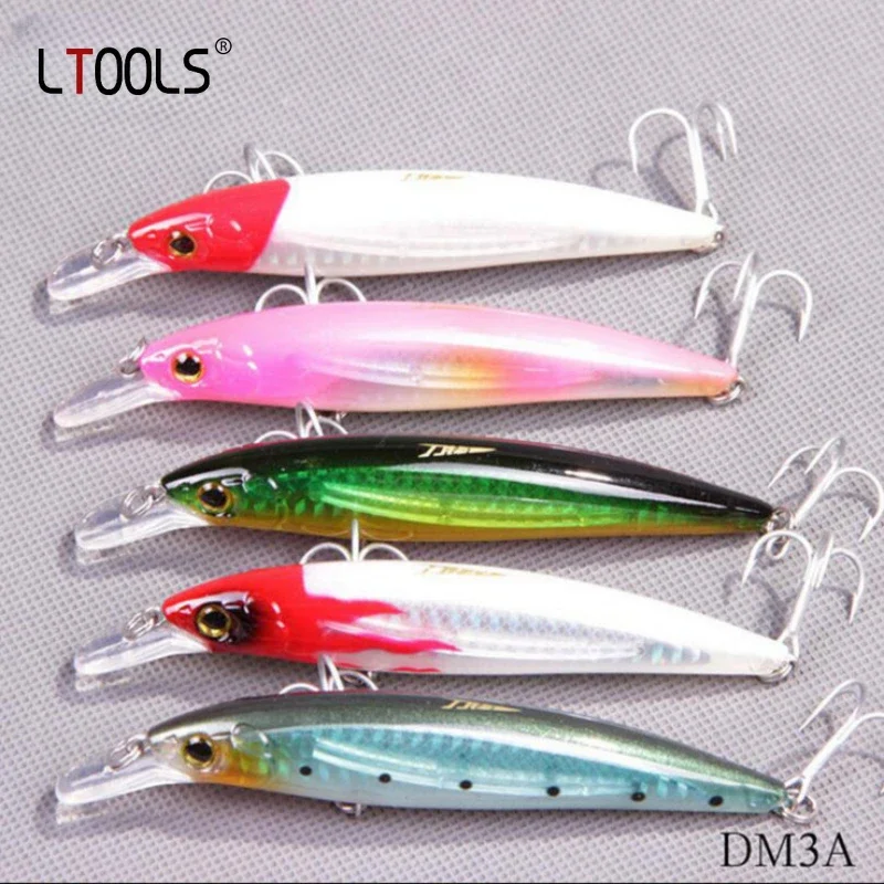 

New Mino Luya Bait Blade DM3A/115mm 25g Floating Water 2.5m Luya Bait Mino Baits Fishing Gear Fish Line Fishing Tool