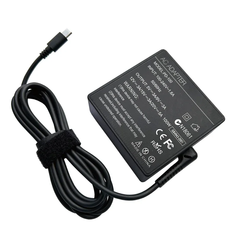 20V 5A 100W Universal USB Type C Laptop Mobile Phone Power Adapter Charger power adapter laptop charger
