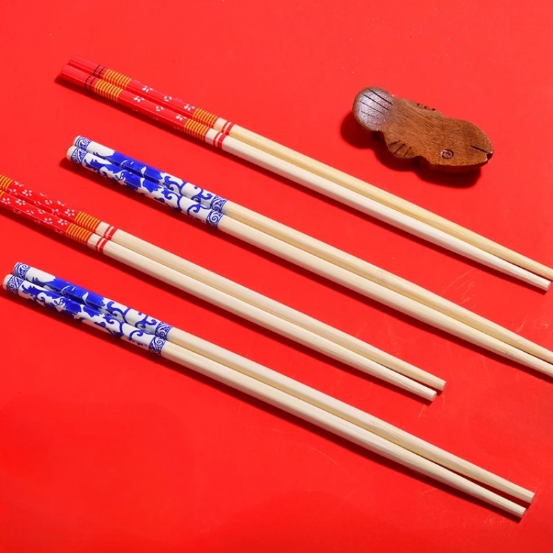 50 100 200pcs Disposable Bamboo Chopsticks Sushi Chopsticks Commercial Hotpot Restaurant Takeaway Tableware Individually Wrapped