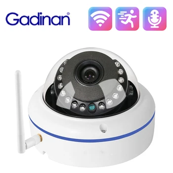 Gadinan Wifi Telecamera IP di sicurezza con obiettivo grandangolare da 2,8 mm Audio 5MP Antivandalismo e impermeabile Dome Metal Video surveillance iCSee